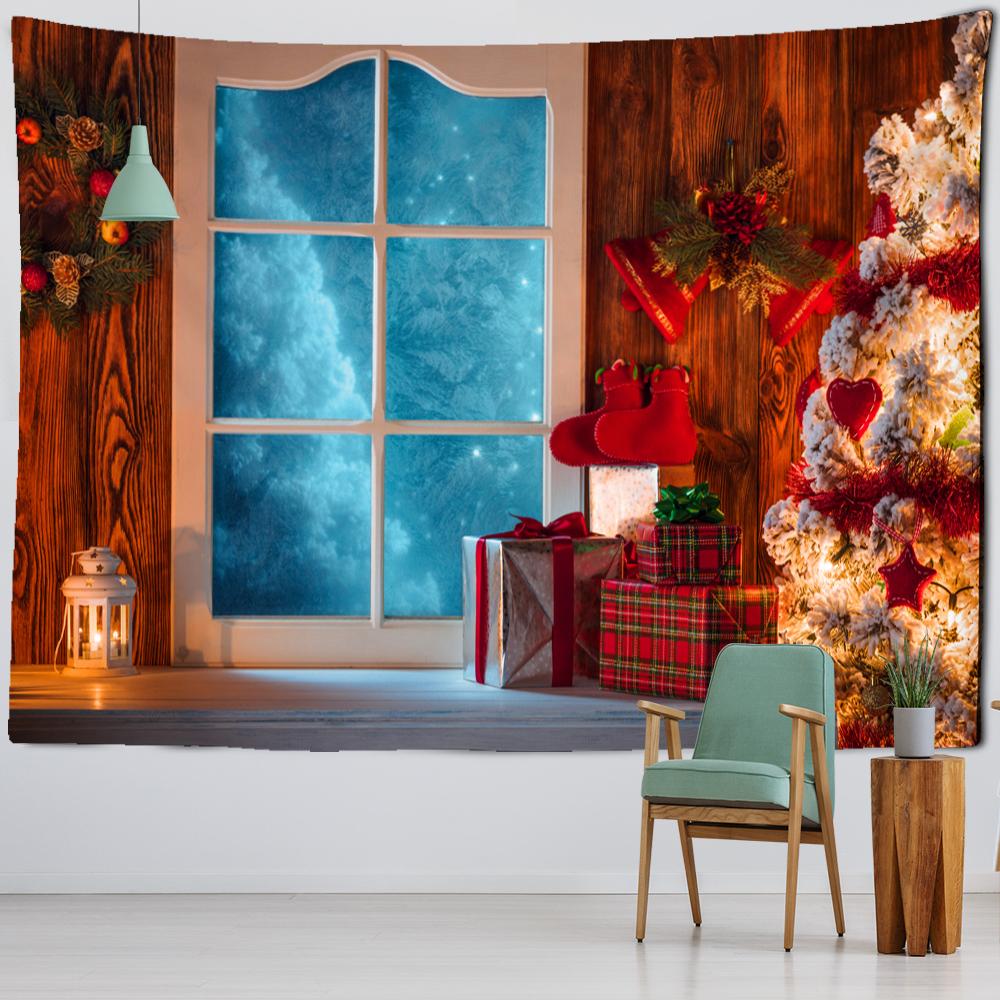 Cămin de Crăciun Cadou Sosete Tapiserie Agățat pe perete Pomul de Crăciun Vrăjitorie Psihedelic Anul Nou Cameră Acasă