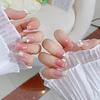 2026 Medium French Star Press-On Nails: Handmade, Detachable, Whitening Manicure