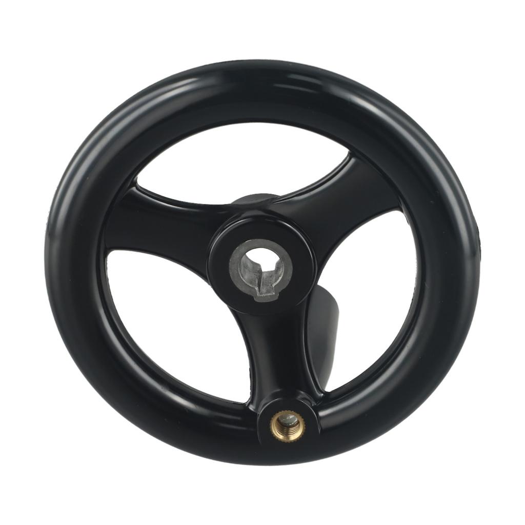 Plastic 3 Spoke Hand Wheel with Rotating Handle for Milling Machine Use