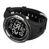 Men Analog Digital Watch Water Resistant LED Display Calendar Alarm Backlight Fashion Men Chronograph Sport Watch Black