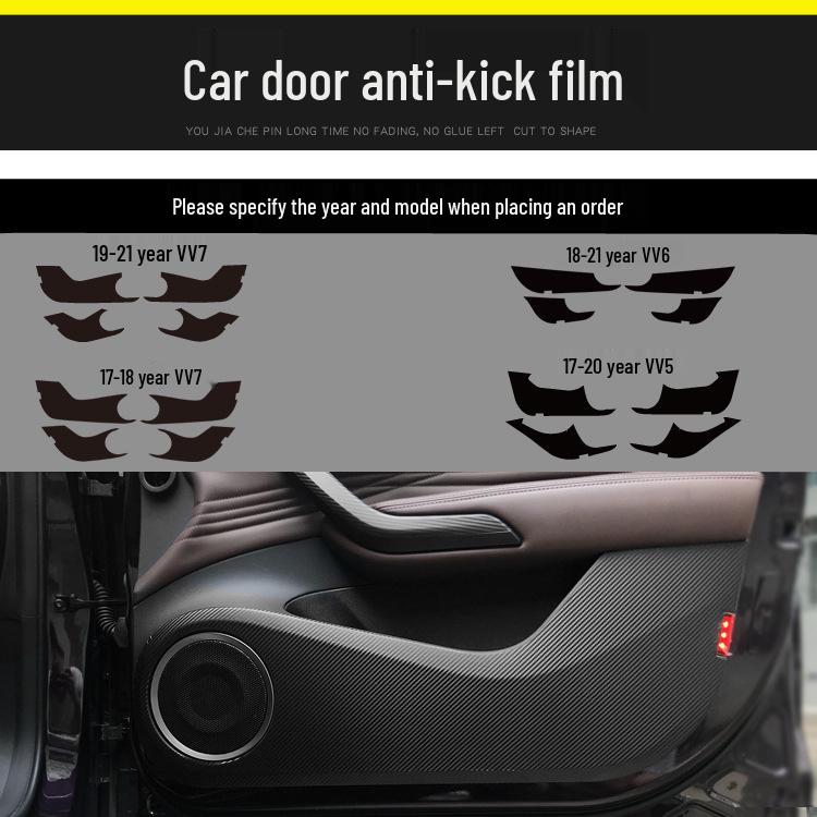 Carbon Fiber Interior Sticker for 17-21 WEY VV5 VV6 VV7S - Center Console Decoration P8