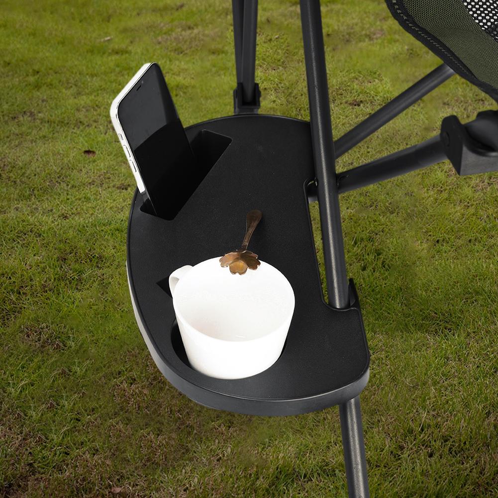 Chair Cup Holder with Mobile Phone Slot Recliner Side Table Universal Clip On Chair Table Multifunction for Lawn Patio Pool