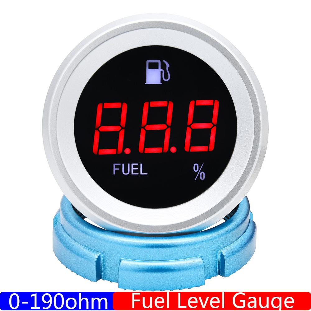 

0-120℃ Датчик температуры воды с предупреждающей сигнализацией 1/8 NPT Датчик Цифровой 52 мм VOLT Измеритель давления масла Указатель уровня топлива для всех автомобилей