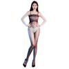 Women Sexy Lace Floral Jumpsuit Aurora Pantyhose Seamless Pantyhoses Ultra Elastic Transparent Bodysuit Night Club Wear
