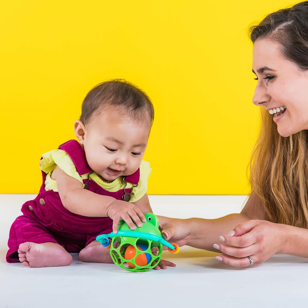 Bright Starts Oball Jingle Shake Pal Months and Stroller Toy Teething Rattle Softball Baby Gift 10063 & [0 Up]