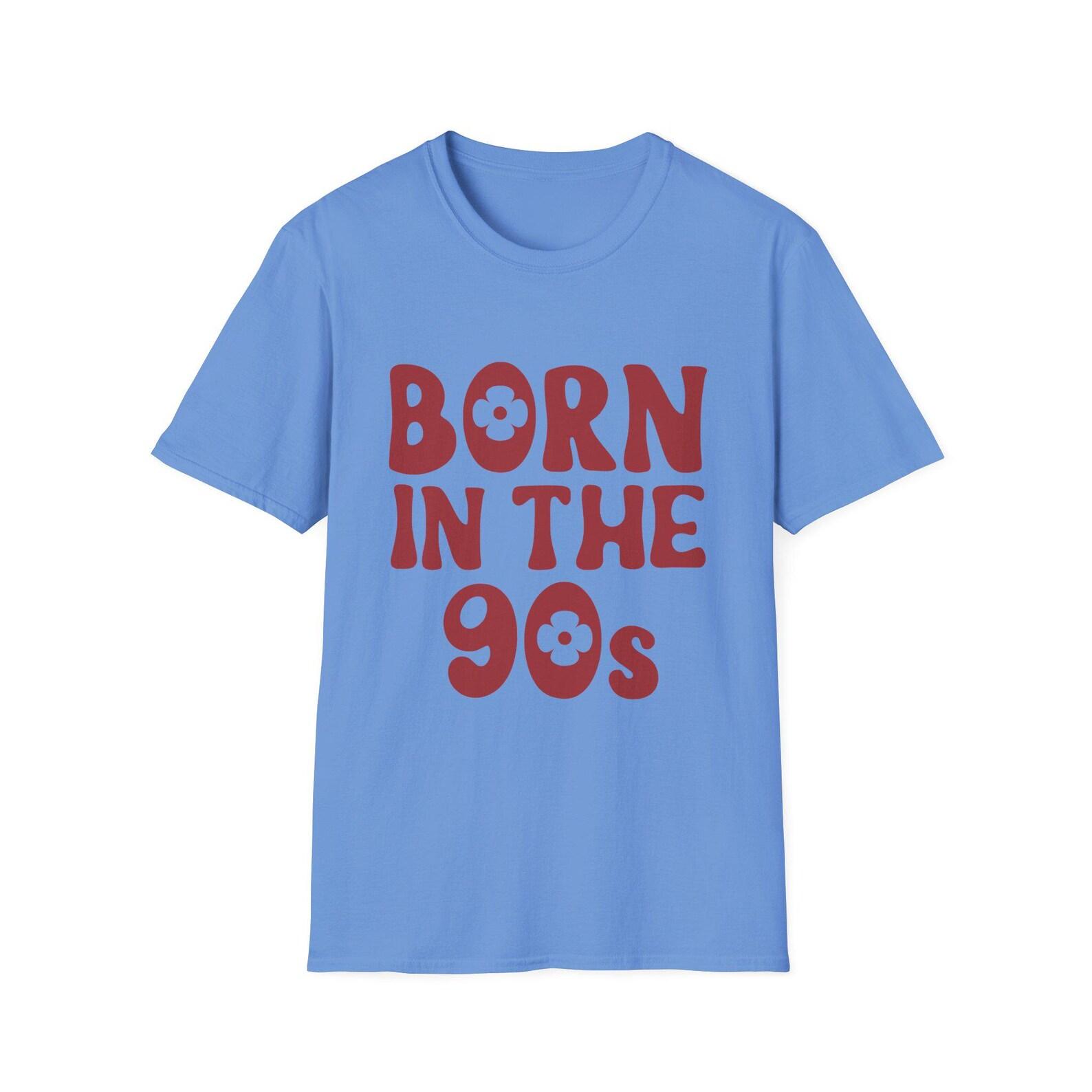 90s Born Unisex Nostalgic Retro T-Shirt | Vintage Softstyle Tee for Casual Wear & Theme Parties 160