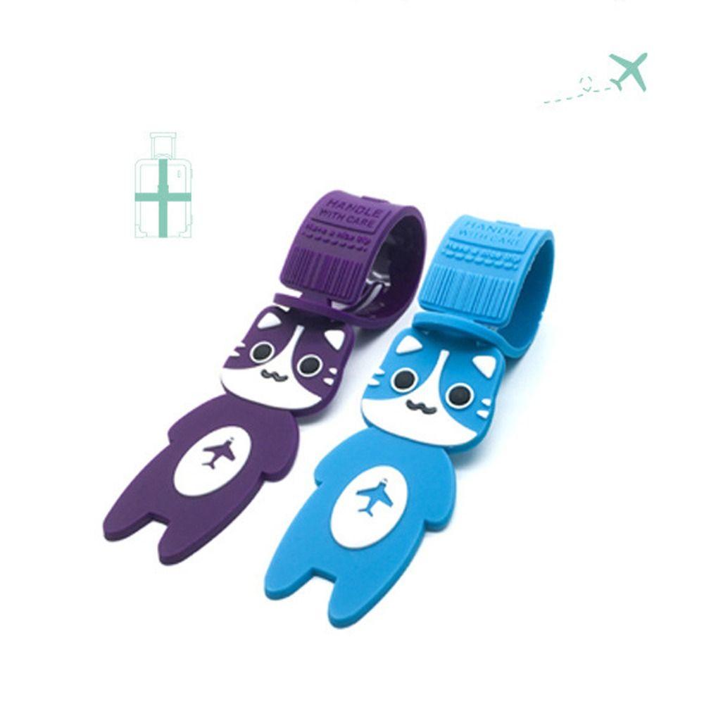 Cartoon Travel Luggage Tag Cat Boarding Pass Funny Airplane Suitcase Tag  Airplane Check-in