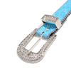 Shinning For  Belts Women Pu Leather Strap For  Belts Western Cowboy Y2K Girls  Belt For Jeans Men