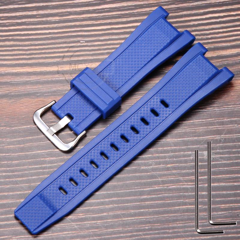 Resin Strap Watch Accessories for Casio GST-210 GST-S130 S110 S100 W130L W100 W110 Men's Waterproof Band Stainless Steel Loop