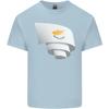 Curled Cyprus Flag Cypriot Day Football Kids T-Shirt Childrens