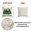 Simple and Versatile Christmas Decorative Pillow Letter Print Pillow Gray Set Sofa Pillow Cover
