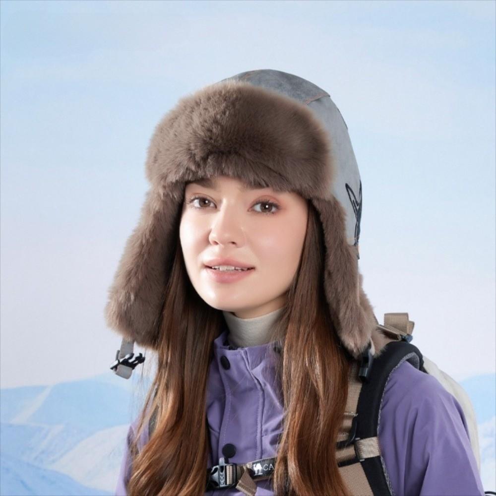 Thickened Winter Velvet Hat Soft Ear Protection Hat Fashion Ushanka Hat Winter Travel Casual Wear