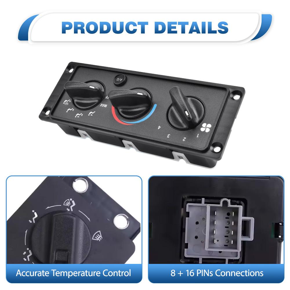 A/C Heater Climate Control Pannel Air Condition Module for Mack CHU612 CHU613 2008-2018 25110700 70826280 8+16pins