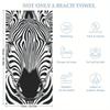 Zebra Pattern Art Designed Beach Towel Large Towel, Super Absorbent, Quick-Dry, Fashionable Decorative Beach Towel Bath Towel