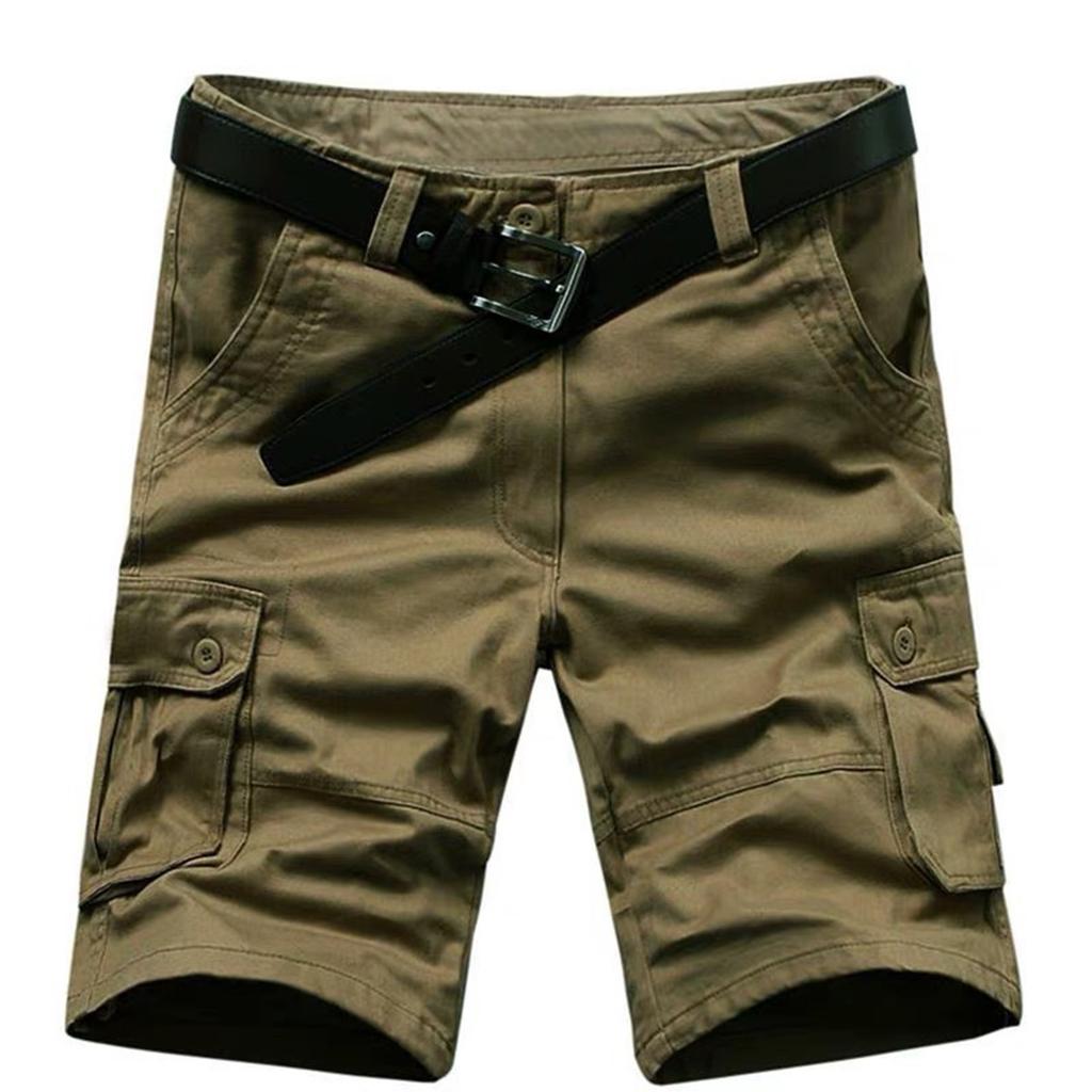 Pantaloncini Cargo Estivi da Uomo Ampi Sportivi Outdoor Multi-Tasche Pantaloni Casual Pantaloni al Ginocchio