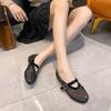 Summer Women's Mesh Flat Shoes Fashion Metal Buckle Mary Jane Shoes Comfortable Soft Bottom Non-slip Casual Shoe Designer Brands