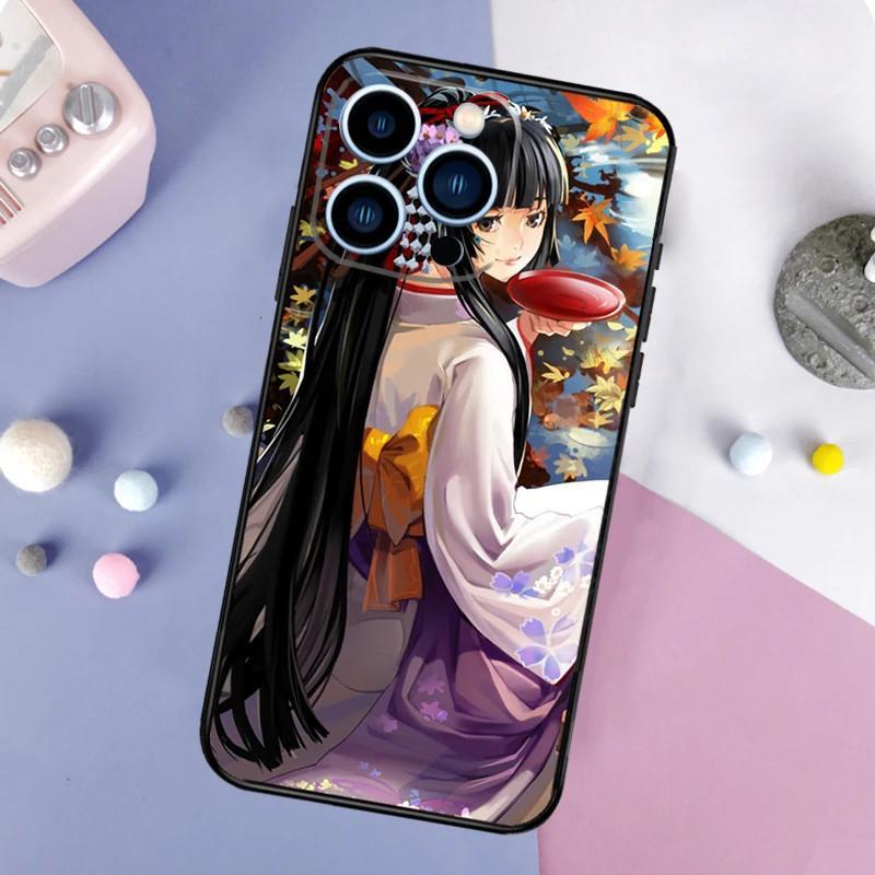 Husă Telefon Mobil Apple IPhone15, Husă Telefon Mobil Geisha Animație Japoneză, Pictată Anti-cădere, Telefon Mobil Anti-cădere Huawei