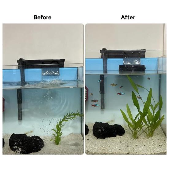 Aquarium Filter Baffle with Suction Cups, Fish Tank Accessory, Fish Tank Flow Controller, Helps Maintain A Calm Water Surface And Slow