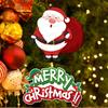 1pair Merry Christmas Decoration Door Hanging Banner Santa Claus Elf Couplet Xmas Hanging Decor For Yard Front Door Xmas Gifts