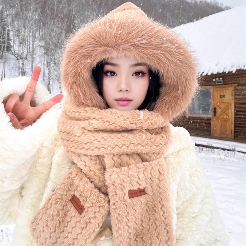 

Winter Bear Hat with Scarf and Gloves Set 68CM