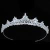 Drop Shipping Cubic Zircon Wedding Tiara Exquisite Bridal Hair Accessories Anniversary Crowns for Women BC5534 Corona Princesa