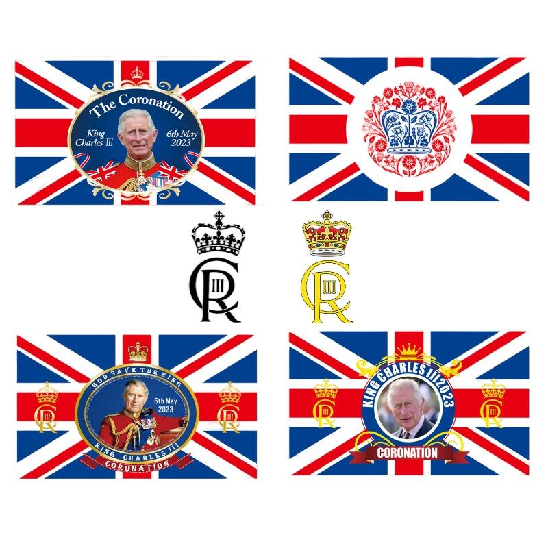 Wufudtp Charles Iii Flag Background Cloth 90x150cm Outdoor Union Jack Flag