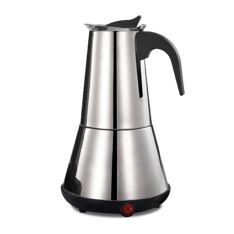 Stainless Steel Electric Moka Pot Espresso Maker