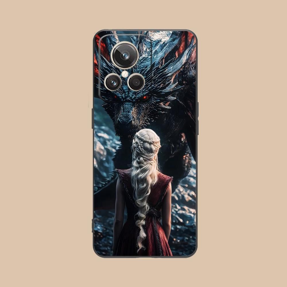 Dragon Queen Matte TPU Mobile Phone Case for Realme GT 8 Neo Pro C75 73 71 C67 65 C55 53 C35 31 C20 15 Colorful Cover