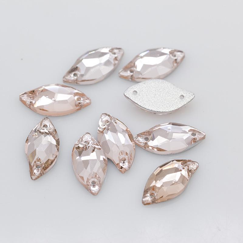 28-Piece Set: 10x20 Flat Bottom Hand-Sewn Crystal Mermaid Dress Drills for DIY Wedding & Evening Dress Decoration