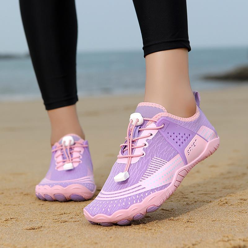 Couples' Stream-Tracing Shoes Outdoor Swimming and Wading Shoes Lightweight Quick-Dry Beach Shoes Hiking Five-Toe Mountaineering Shoes