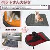 Fluffy Pet Sleeping Bag for Medium to Large Suitable for Indoor and Outdoor Gray Dogs, Year-Round Use, Stowable, Washable, Use,