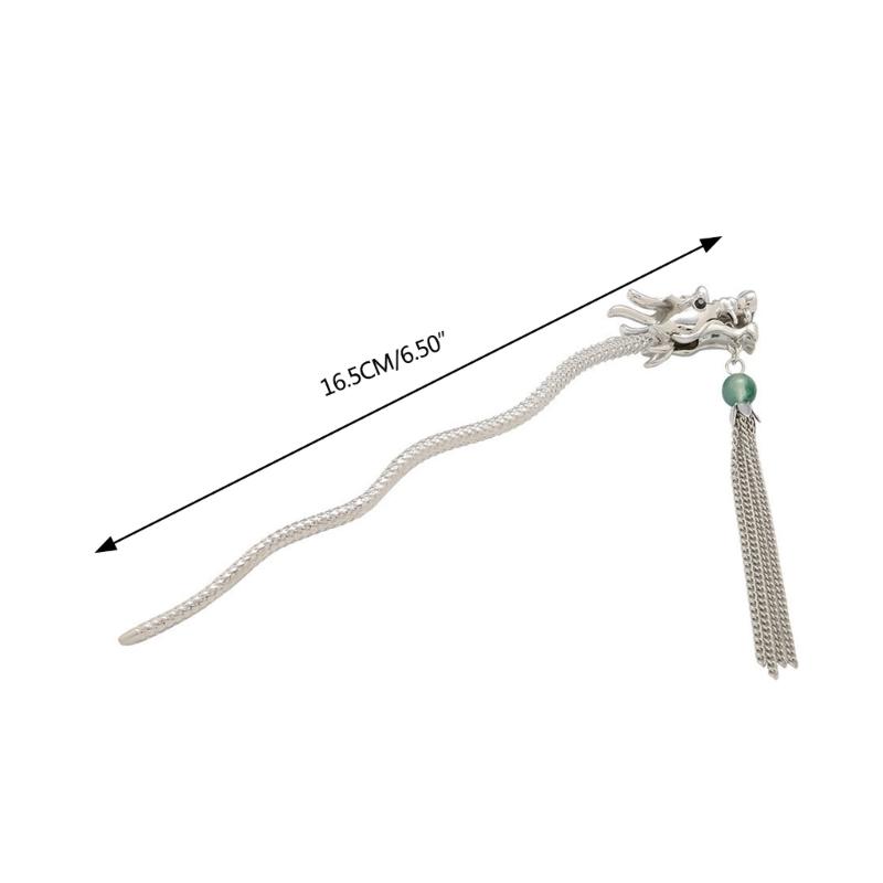 Delicate Dragon Hairpin Chinese Hair Cheongsam Hair Pin Sticks for Taking Photo Hair Styling Supplies