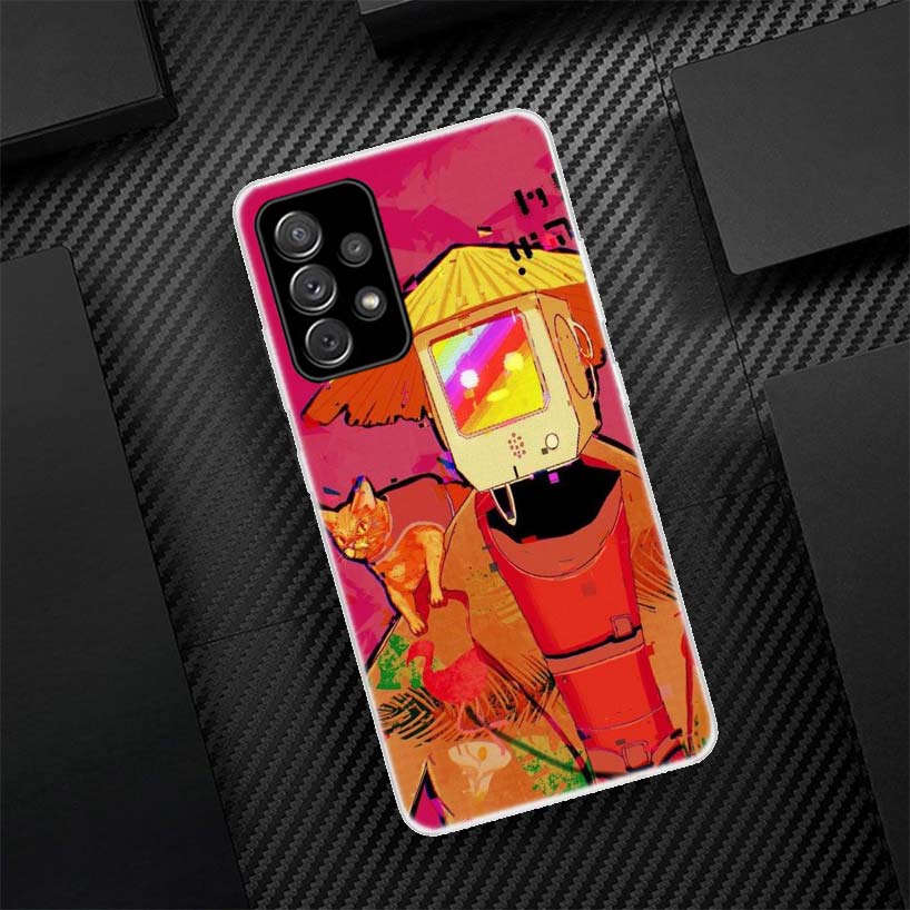 Stray Cat Game Phone Case For Samsung Galaxy A56 A55 A54 A53 A17 A16 A15 A14 A13 A36 A35 A34 A33 A26 A25 A24 A23 A05S A04S Galax