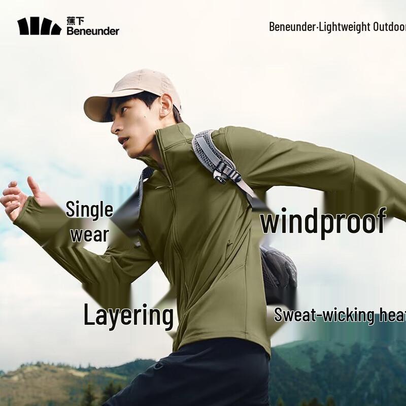 Banana Men's Windproof Micro-fleece Jacket PM132 (Early Warmth)