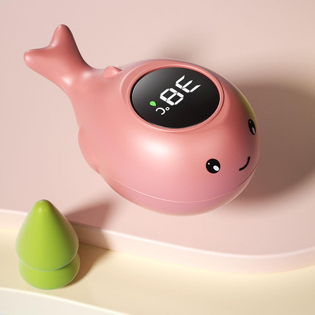 Whale Bath Temperature Tester Digital Waterproof Lovely Infant Bath Temperature Monitor for Washroom