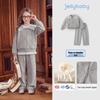 JELLYBABY Girls' Casual Lapel Jacket & Pants Set