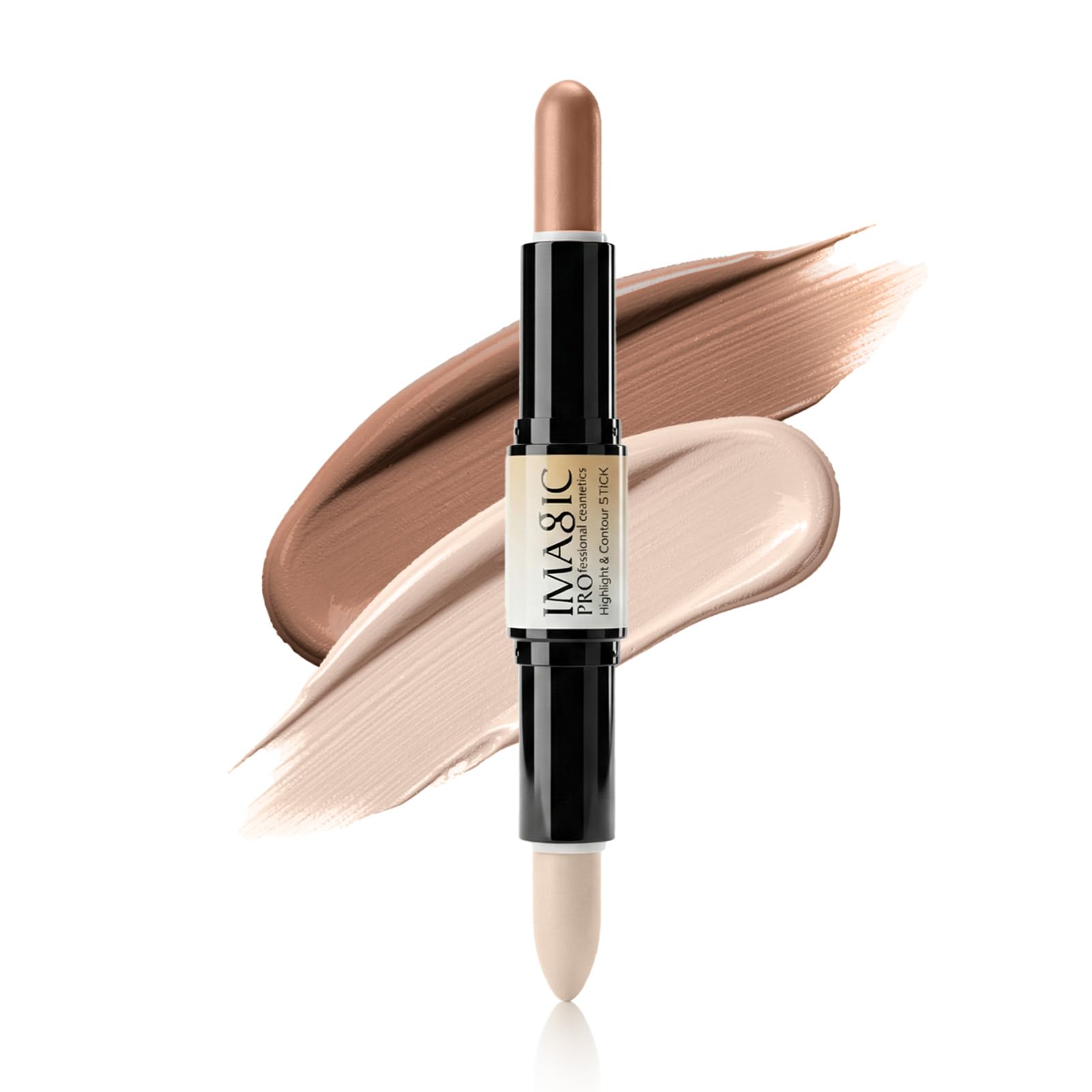 

NovoUnow Highlighter Stick Concealer - Double-ended, Multifunctional, Slimming Makeup Cosmetics, Makeup Base, Even Tone Correction, Long-lasting,