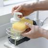 with Drain Tray Kitchen Drain Rack Rust-proof Sink Sponge Rack Dish Drying Rack  Countertop