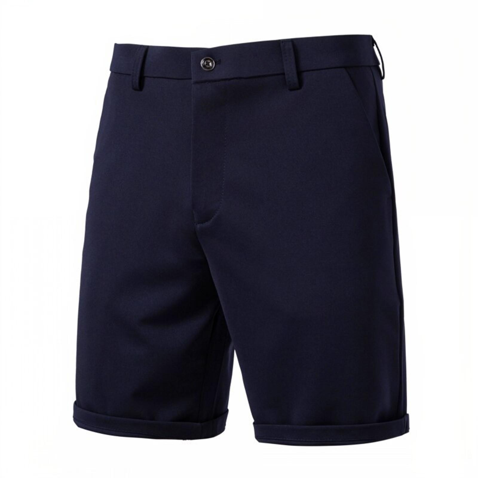 

Мужские летние свободные спортивные шорты для улицы, эластичные рабочие шорты с несколькими карманами, повседневные брюки, 35 тёмно-синий