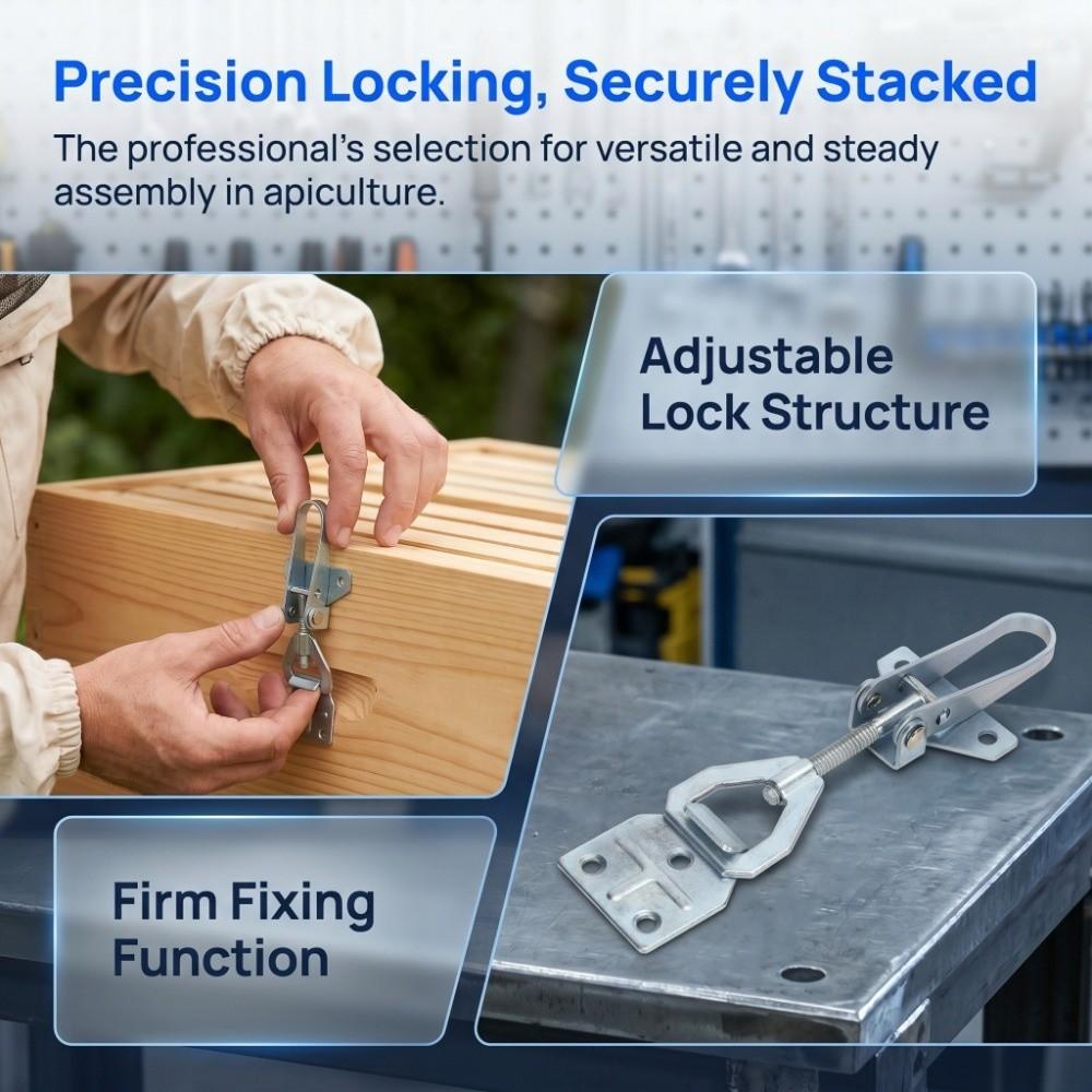 10 Set Durable Beehive Connector Adjustable Beehive Buckle Straps Beehive Box Lock  Apiculture