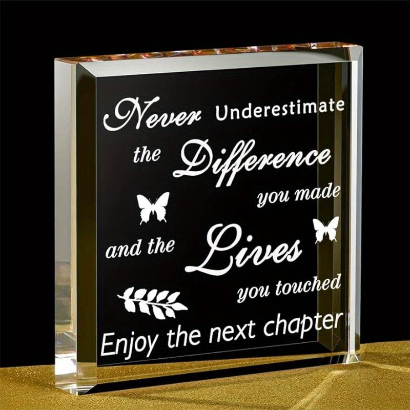 Congratulations Retirement Plaque - Farewell Gift with Photography Utility чистый