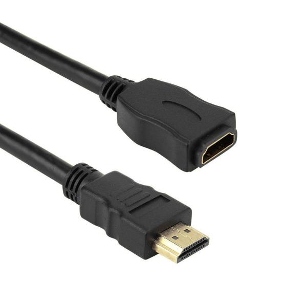 DOONJIEY 0.3/0.5/1/1.5m Gold Plated HDMI-compatible Male to Female Extension Cable Extender