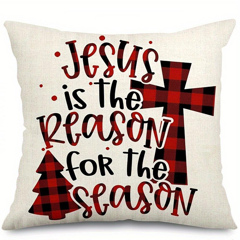 Christmas Decoration Pillowcase Merry Christmas New Year Gift Living Room Sofa Cushion Cover Room Home Decoration