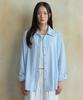 Wednesday Oasis For Woman Daylight Stripe Shirt_Sky Blue(Wb6Sh08)