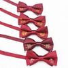 Wedding Bow Tie Male Double Happiness Korean Groom Wedding Best Man Men British Bow Tie Burgundy Bow Red Bow Tie