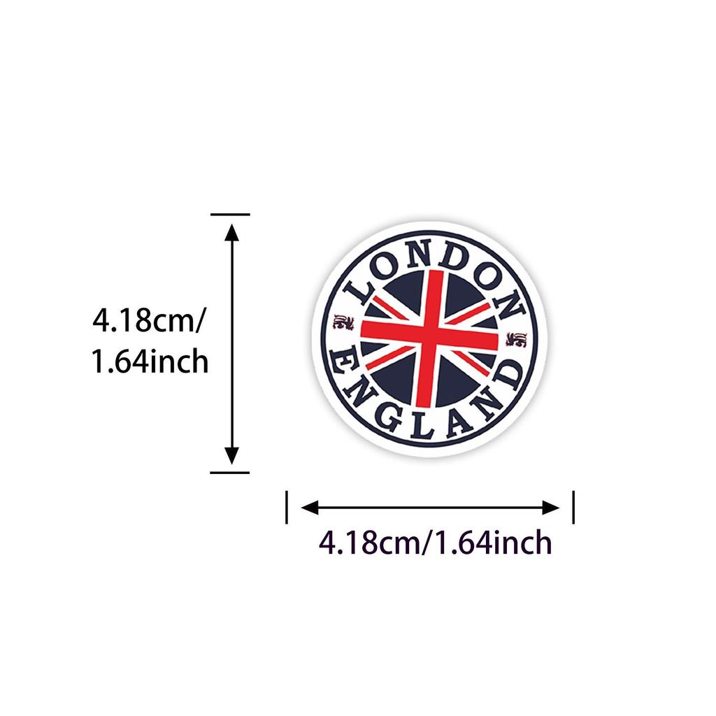 56 Waterproof PVC London Landmarks Retro Stickers - Creative Tourist Souvenirs for DIY Notebooks & Planners