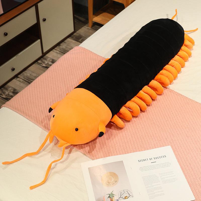 Kreative Simulation Große Tausendfüßler-Puppe Plüschtier Liegender Tausendfüßler-Puppe Junge Tricky Beruhigende Puppe