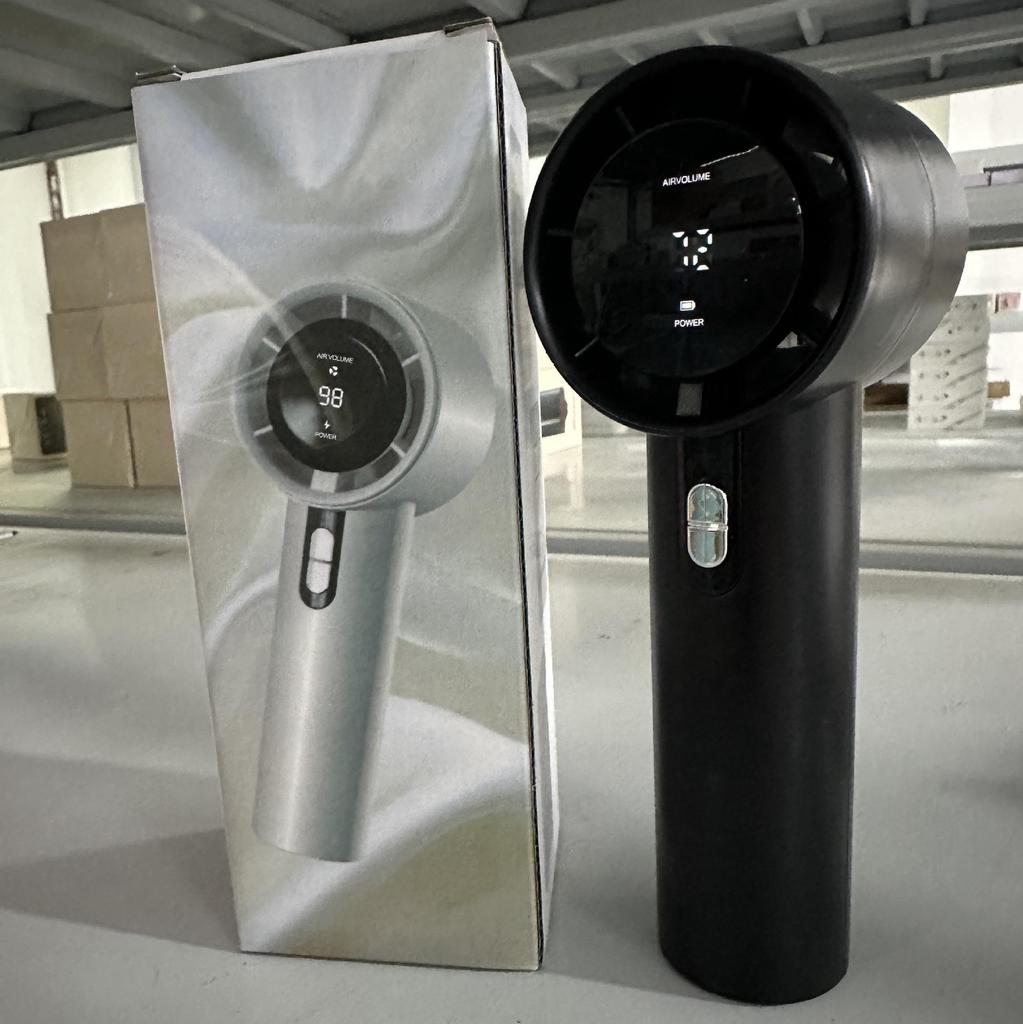 USB Charging 100-Speed Digital Display Mini Handheld Fan