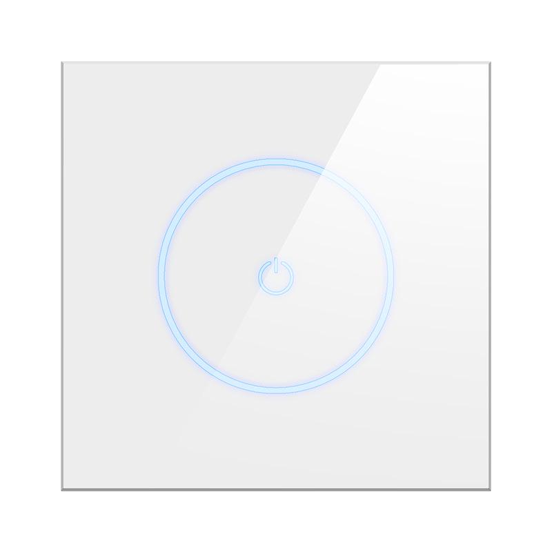 Smart WiFi Touch Switch Panel with Voice Control, Mijia Compatible, Mobile Remote Function, 86 European Standard
