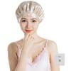GENKINU Night 22 for Short and Long Includes Authenticity Verification Silk Cap for Shiny Adjustable for Sleeping Cap, 100% Silk, Momme, Hair, Sample,